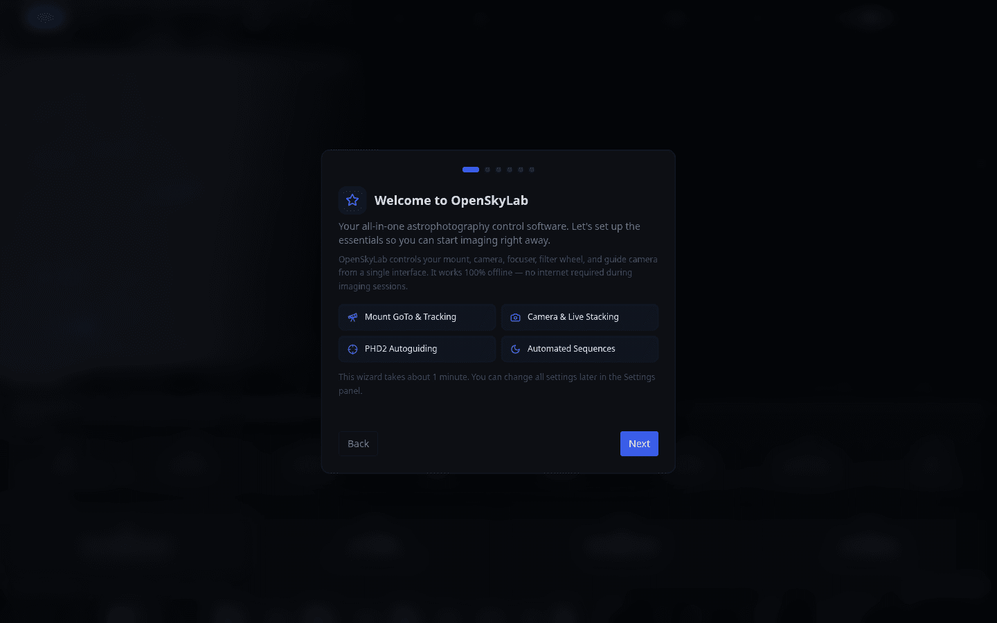 Screenshot: Language Selection
