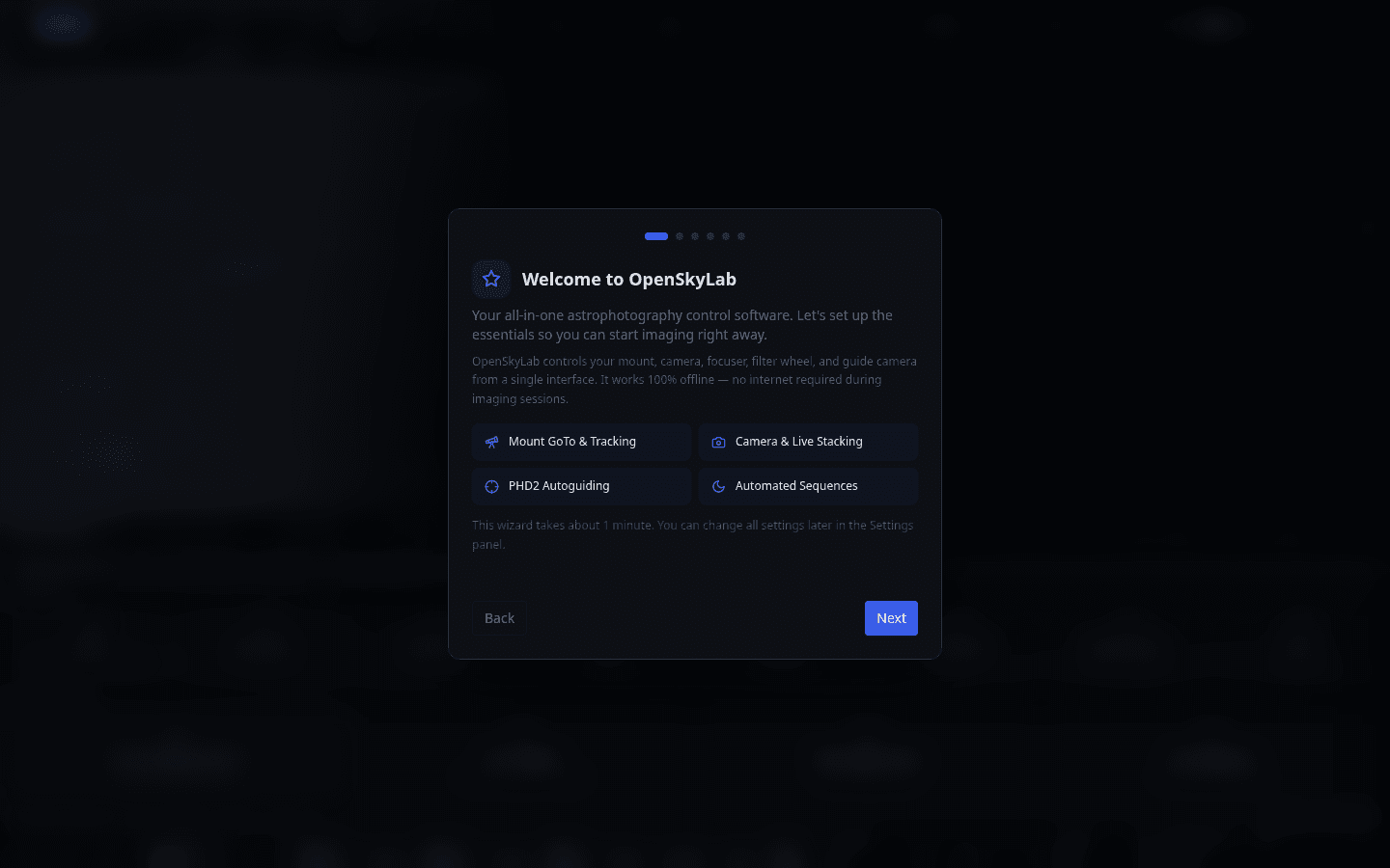 Screenshot: Equipment Profile