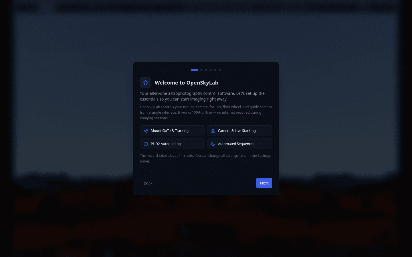 Screenshot: All Set!
