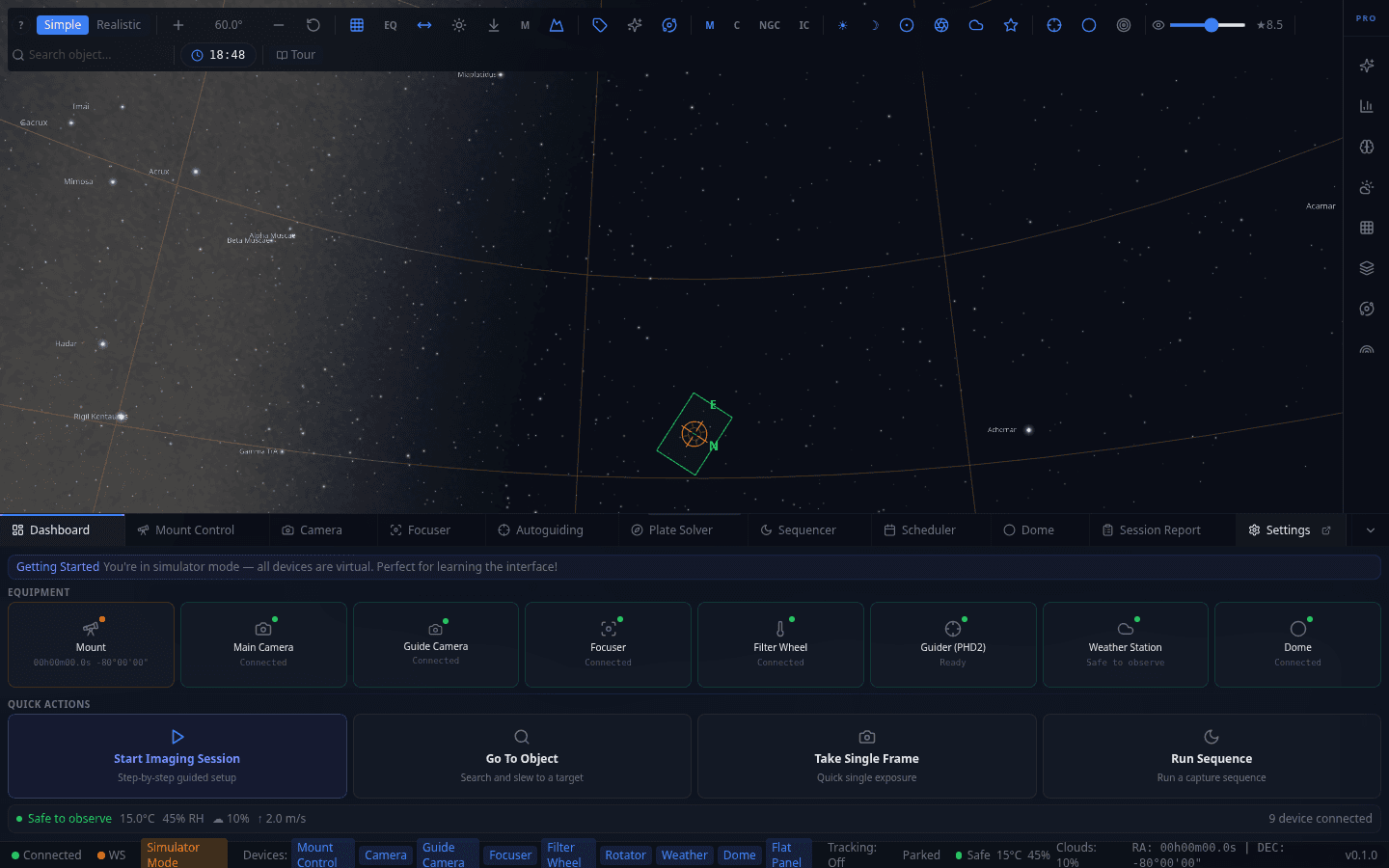 Screenshot: Event Log