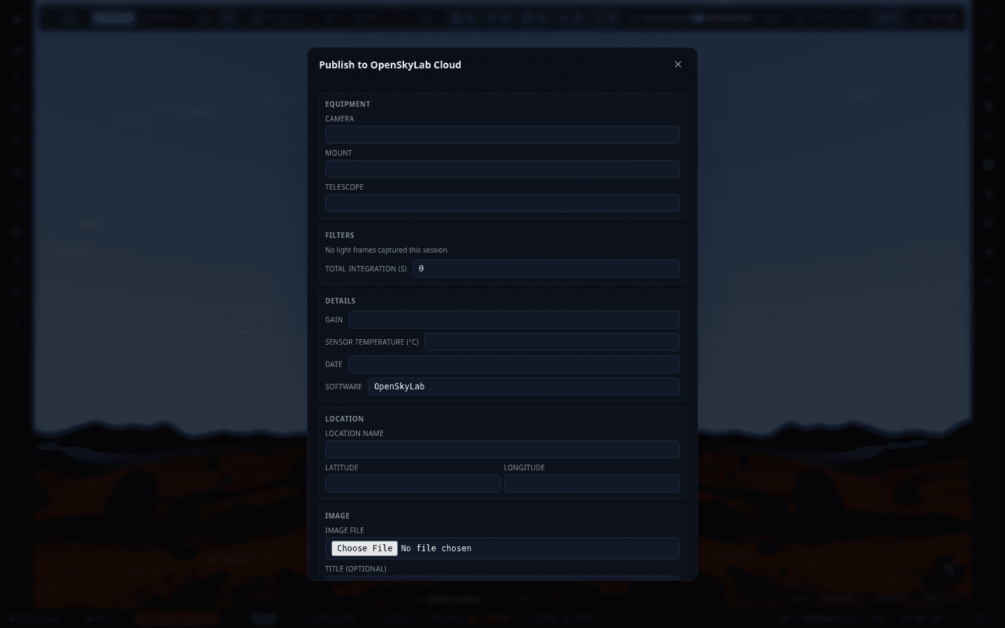 Screenshot: Publish to Cloud